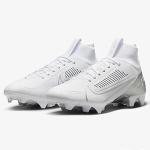 Nike Vapor Edge Pro 360 2 White Silver Football Cleats DA5456-102 Men's Size 13